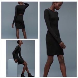 NEW WILFRED MALI BACK CUTOUT DRESS BLACK